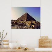 Poster Grande Pyramide de Gizeh Khoufou (Cuisine)