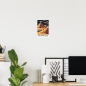 Poster Grande Pyramide de Gizeh Sept Merveilles du Monde (Bureau à domicile)