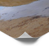 Poster Grande réflexion de tête à Sand Beach (Coin)