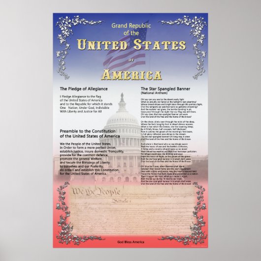 Poster Grande République des États-Unis (Devant)