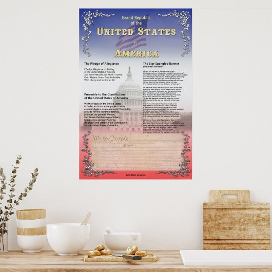 Poster Grande République des États-Unis d'Amérique (Cuisine)