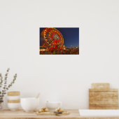 Poster Grande roue à la tombée de la nuit au Nord-Ouest d (Cuisine)