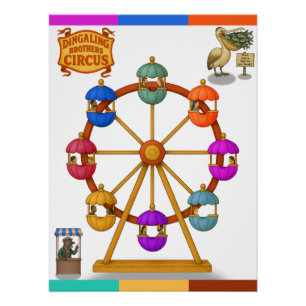 Poster Grande roue des frères Dingaling