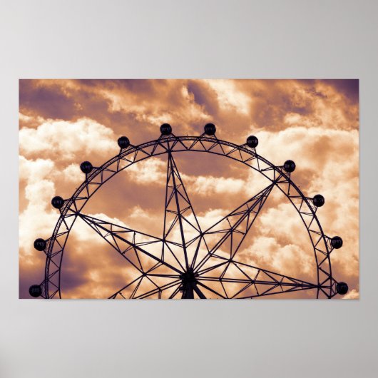 Poster Grande roue sur ciel (Devant)