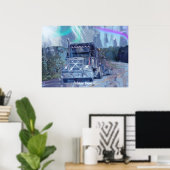 Poster Grande route de camion d'installation conduisant (Bureau à domicile)