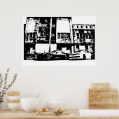 Poster Grande taille - Skyline avec WRX Impreza Subbie (Cuisine)