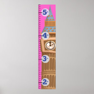 Poster Grande tour horloge de Westminster Big Ben