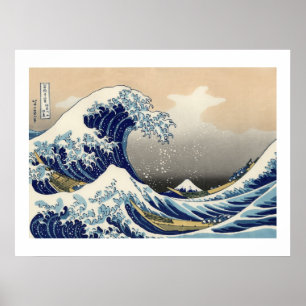 POSTER GRANDE VAGUE AU LARGE DE KANAGAWA