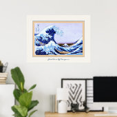 Poster Grande vague au large de Kanagawa (Bureau à domicile)