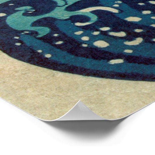 Poster Grande vague au large de Kanagawa (Coin)