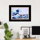 Poster Grande vague au large de Kanagawa (Bureau à domicile)