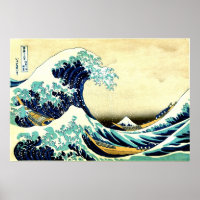 Grande Vague Bright Version Art Haute Résolution