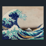 Poster Grande vague d'Hokusai au large de Kanagawa. art j<br><div class="desc">L'affiche de Katsushika Hokusai "La Grande Vague au large de Kanagawa". illustration japonaise vintage.</div>