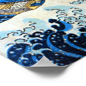 Poster Grande vague, Hokusai, Ukiyo-e (Coin)