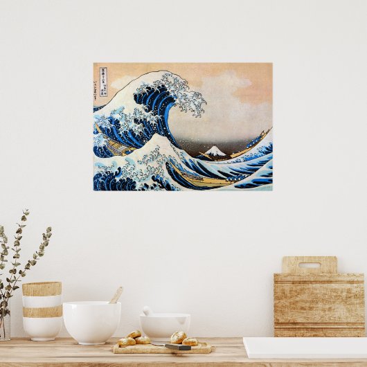 Poster Grande vague, Hokusai, Ukiyo-e (Cuisine)