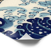 Poster Grande vague Kanagawa peinture japonaise (Coin)