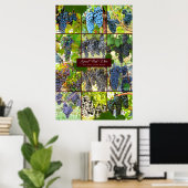Poster Grande variété de raisins rouges du monde (Bureau à domicile)