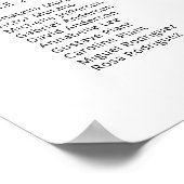 Poster Grandes 25 Tables Trouvez Votre Siège Carte De Siè (Coin)