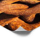 Poster Grandes chaînes de fer de l'ancre des navires (Coin)