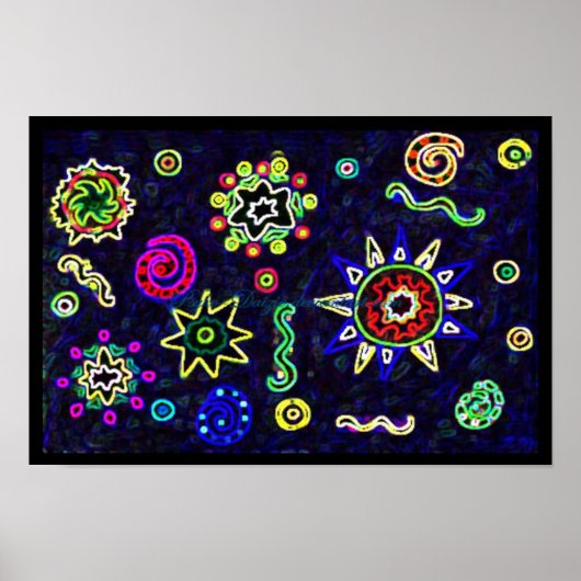 Poster Grandes étoiles dans le ciel (Devant)