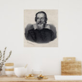 Poster Grandes oeuvres d'art Galileo Galilei (Cuisine)
