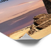 Poster Grandes pyramides égyptiennes avec pharaons citati (Coin)