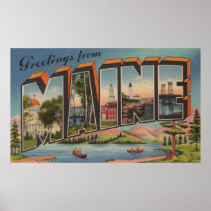 Poster Grandes scènes de lettre du Maine (été)