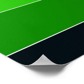 Poster Grandes vertes et noires (Coin)