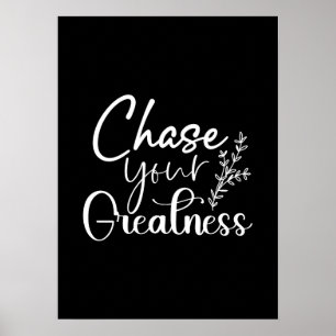 Poster Grandeur de la chasse - Gym Hustle de succès Motiv