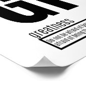 Poster Grandeur - Éléments fondamentaux du succès (Coin)