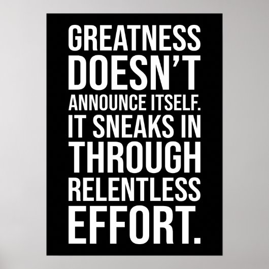 Poster Grandeur - Succès Hustle Motivation (Devant)