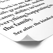 Poster Grandma Définition Amusante Grand-Mère Mamans (Coin)