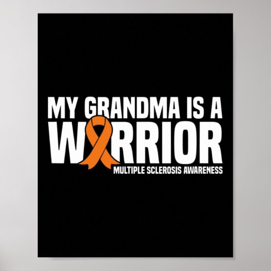 Poster Grandma Est Un Guerrier Ms Multiple Sclerosis (Devant)