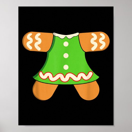 Poster Grandma Gingerbread Man Costume Matching Christmas (Devant)