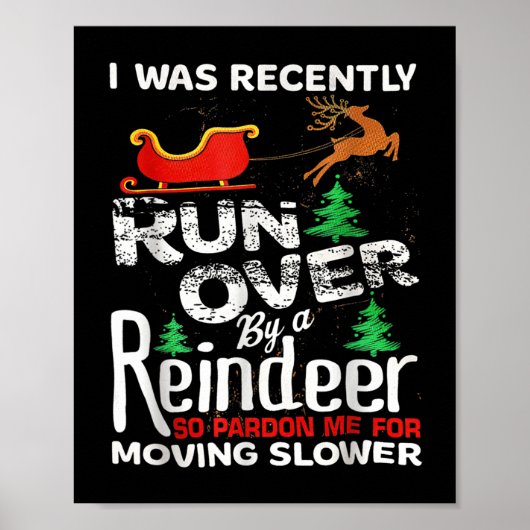 Poster Grandma Got Run Over By A Reindeer Christmas So Pa (Devant)