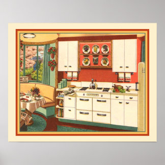 Poster Grandmas Cuisine Midtown Moderne Retro Kitsch