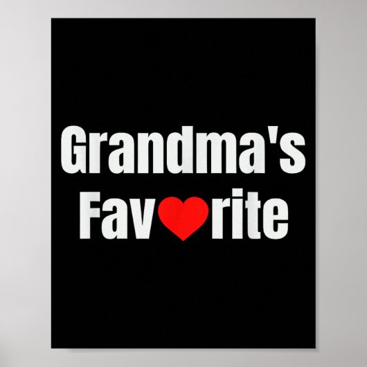 Poster Grandma's Favorite  (Devant)