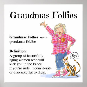 Poster-Grandmas Follies Définition Poster