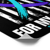 Poster Grandpa Prévention du suicide Drapeau américain (Coin)