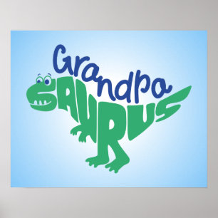Poster Grandpa Saurus Graphic