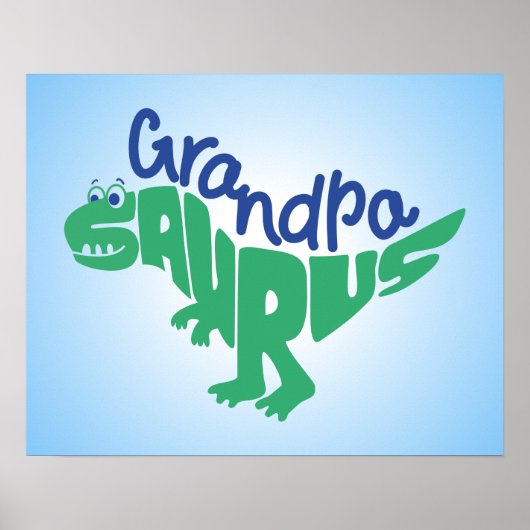 Poster Grandpa Saurus Graphic (Devant)