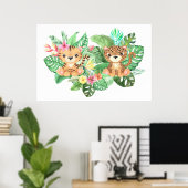 Poster Grands Bébés Chats Sauvages (Bureau à domicile)