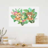 Poster Grands Bébés Chats Sauvages (Cuisine)