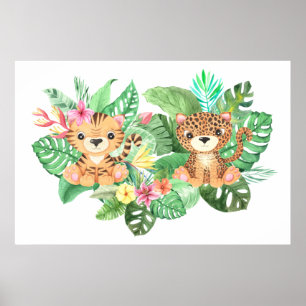 Poster Grands Bébés Chats Sauvages