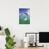 Poster Grands dauphins Tursiops truncatus (Bureau à domicile)