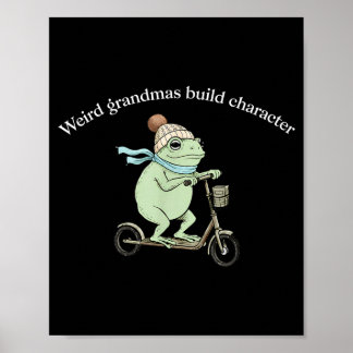 Poster Grands-mères bizarres construisent un personnage d