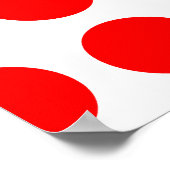 Poster Grands points rouges (Coin)