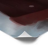 Poster Grands Pyrénées avec Noël Festif du Père Noël (Coin)