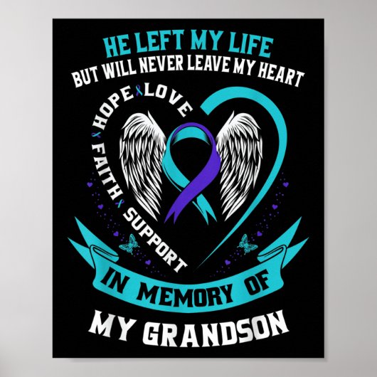 Poster Grandson Prévention du suicide Memorial Gra (Devant)