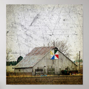 Poster Grange à courtepointe